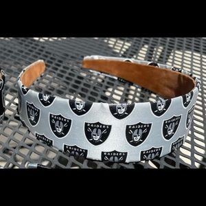 Raiders silver headband